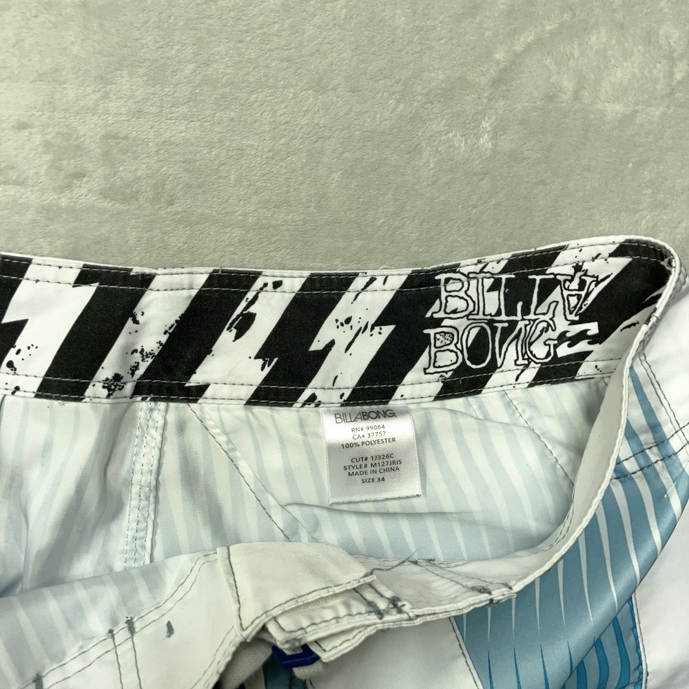 Billabong Board Rising Sun Board Shorts Andy Irons w/ BOTTLE OPENER Mens 34 - Picture 4 of 9